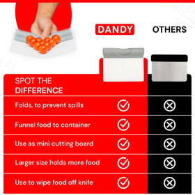 DANDY ScooperDuper compact design fits between boards for easy storage.