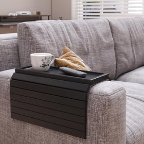 Danfoxer arm tray showing anti-slip pad on top edge for secure placement.