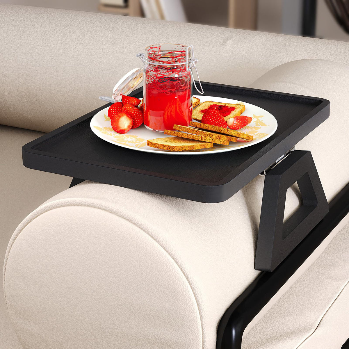 Danfoxer bamboo surface tray is easy to clean after snacks and drinks.
