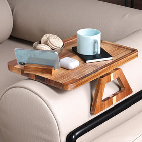 Danfoxer non-slip silicone pads prevent tipping on smooth sofa arms.