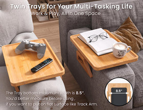 Danfoxer sturdy load-bearing structure keeps remotes and snacks within reach.