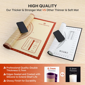 Dania & Dean fiberglass-reinforced 0.7mm thickness enhances durability.