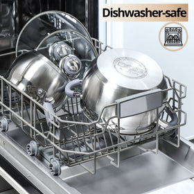 Daniks stock pot is dishwasher safe for easy cleanup.