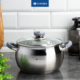 Daniks versatile 2-quart stock pot ideal for soups and noodles.