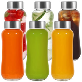 Danmu 6oz glass bottle with lid for on-the-go beverages and leak-proof travel