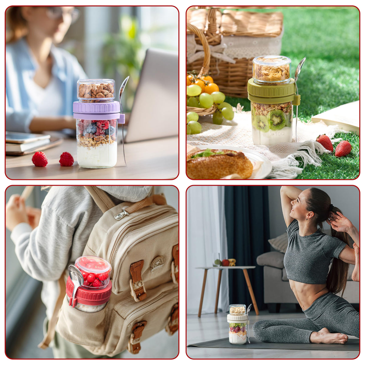 Danmu lead-free glass meal prep container for healthy breakfasts and lunches