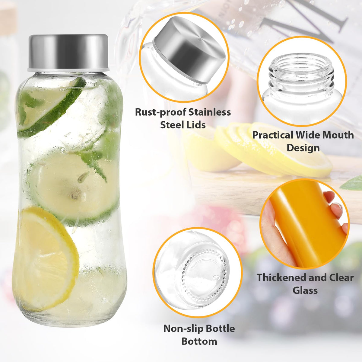 Danmu leakproof stainless steel cap seals drinks during daily use