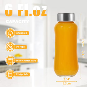Danmu wide-mouth glass bottle for easy filling and thorough cleaning