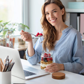 Danmu yogurt parfait jar 16oz great for layered snacks.