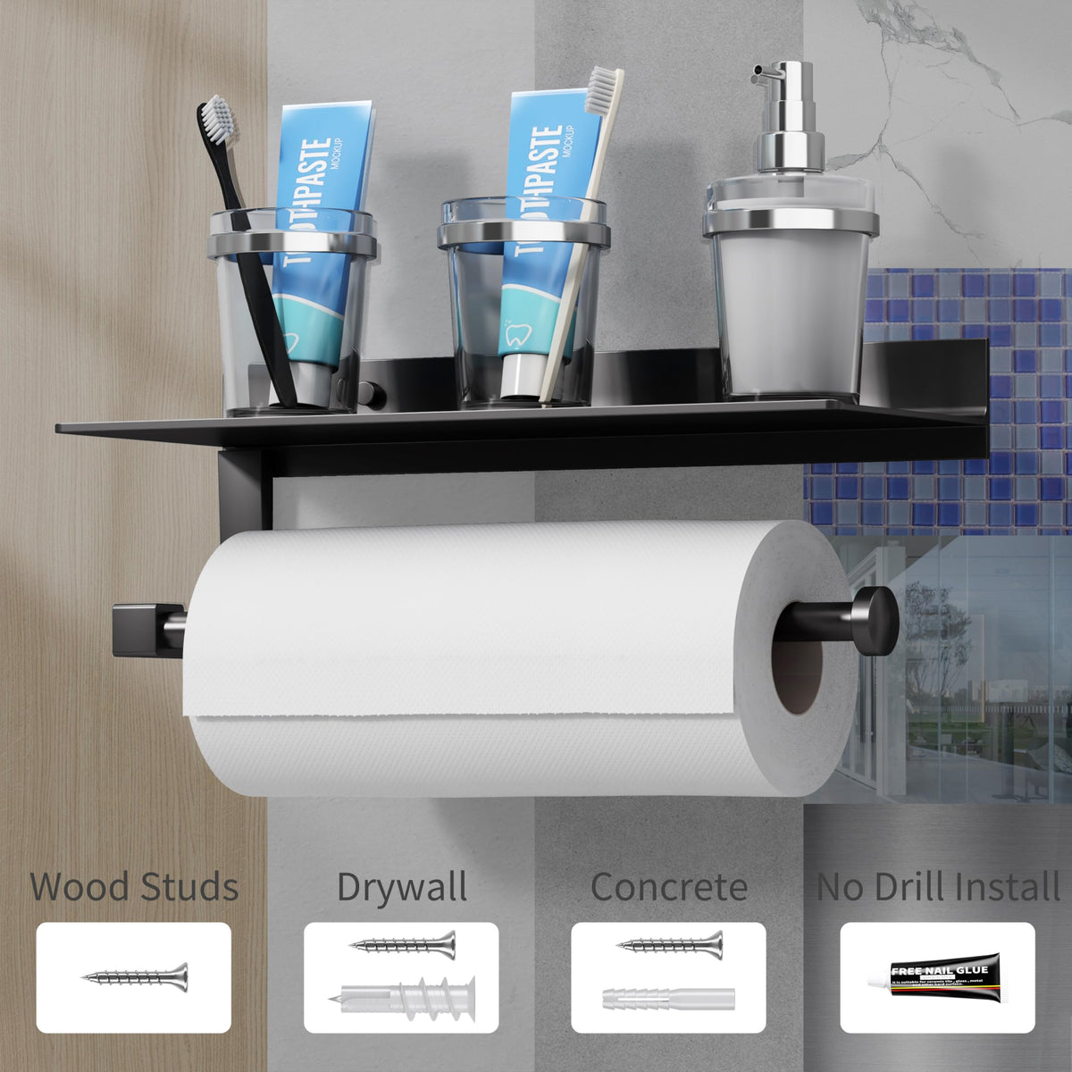 Danpoo versatile hanging for towels, utensils, or toiletries.