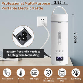 Daoseolo kettle with temperature presets enabling optimal tea and coffee brewing.
