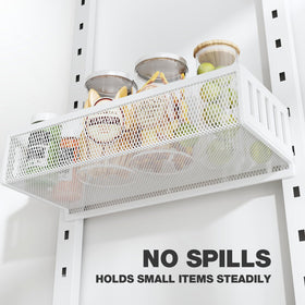 DAOTENGQL eight-tier mesh-bottom baskets provide clear visibility of contents.