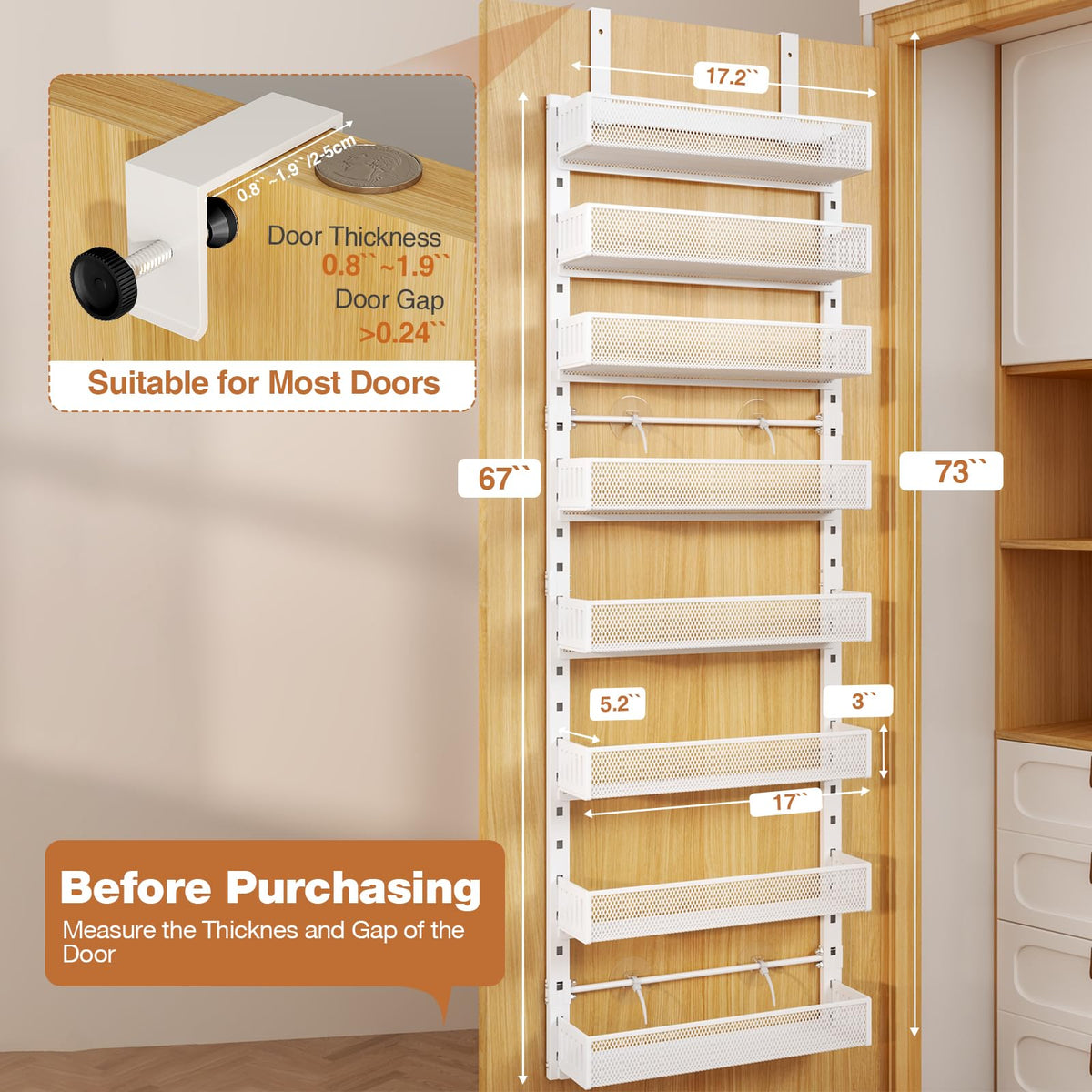 DAOTENGQL heavy-duty metal frame storage keeps pantry items secure and organized.