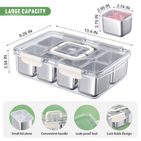 DAOTENGQL Snackle Box lid seals airtight to keep freshness during picnics