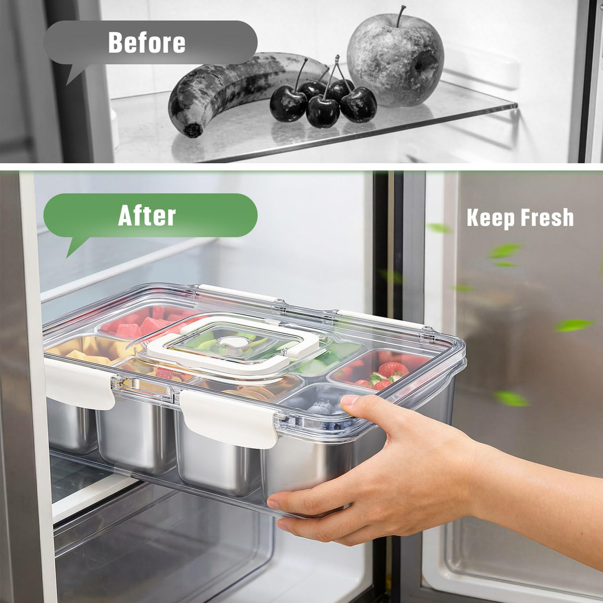 DAOTENGQL Snackle Box removable compartments simplify washing and gifting