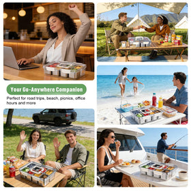 DAOTENGQL Snackle Box ideal for travel, beach days, and party snack spreads