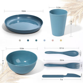 DAPIPIK wheat straw bowls, durable and easy to clean for soups and snacks