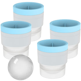 DAPOWER ice ball mold pack of four creates perfect 2.4-inch spheres for whiskey