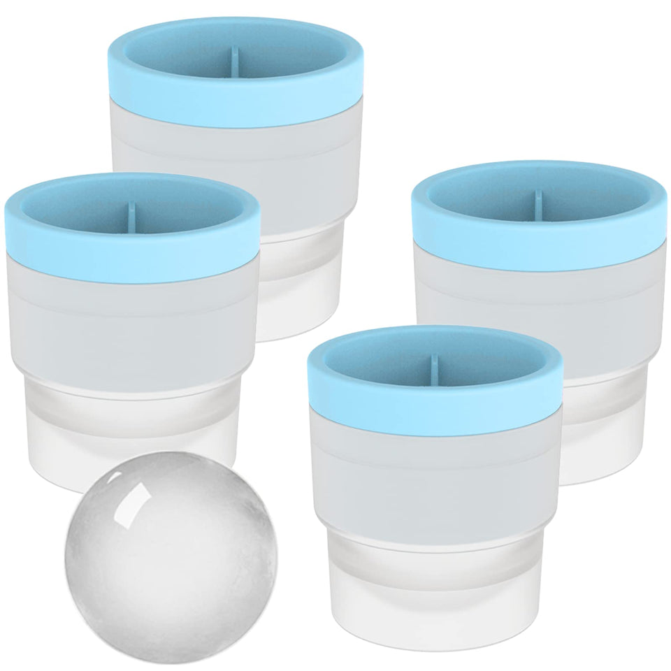 DAPOWER ice ball mold pack of four creates perfect 2.4-inch spheres for whiskey