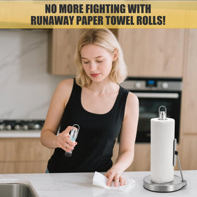 Carry loop makes it easy to move from kitchen to bath.