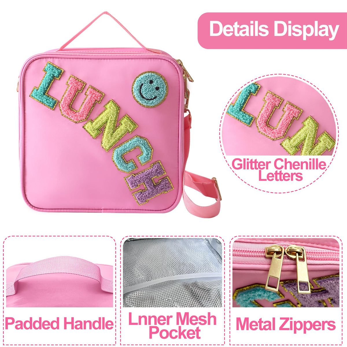 Dark Swan large-capacity lunch bag fits meals and snacks for a full day.