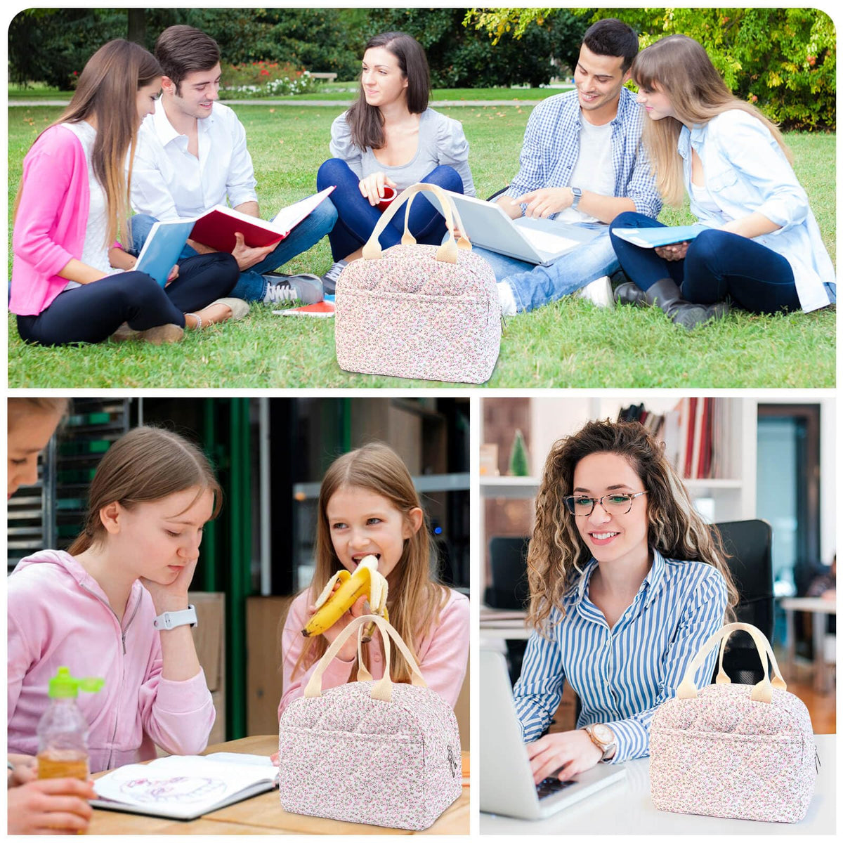 Dark Swan multifunctional lunch bag for work, travel, and picnics