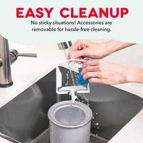 Dash Cord Wrap keeps cords tidy for easy countertop storage.