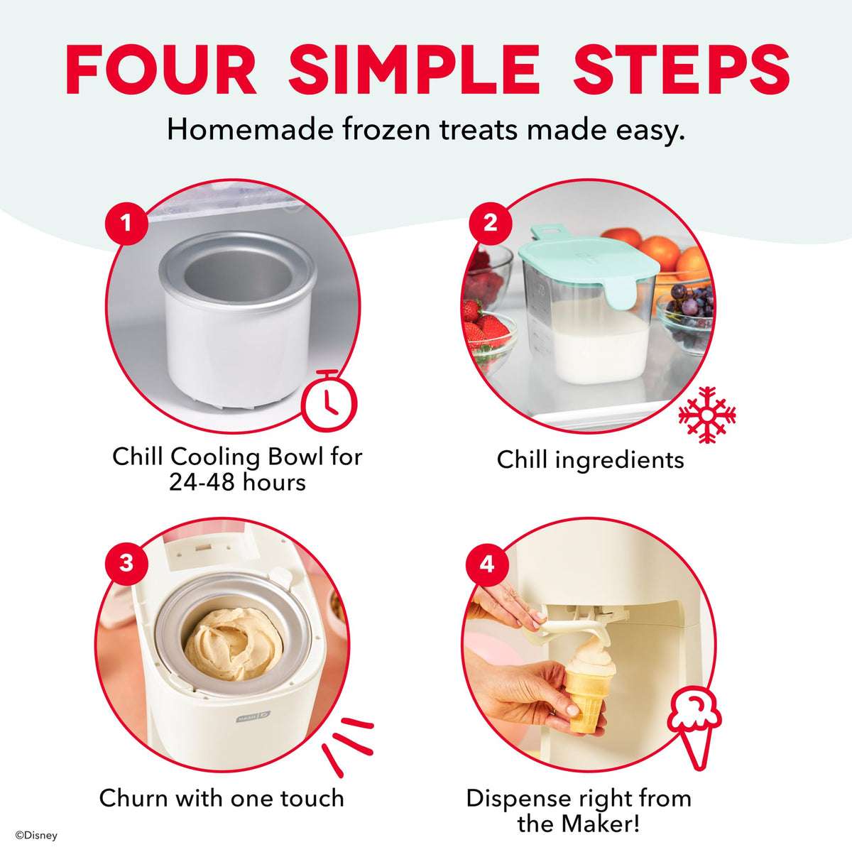 Dash Dairy-free options offer plant-based creaminess for versatile flavors.