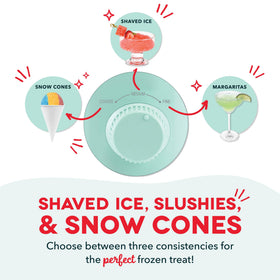 Dash Deluxe Adjustable Blades demonstrating blade control for ice texture