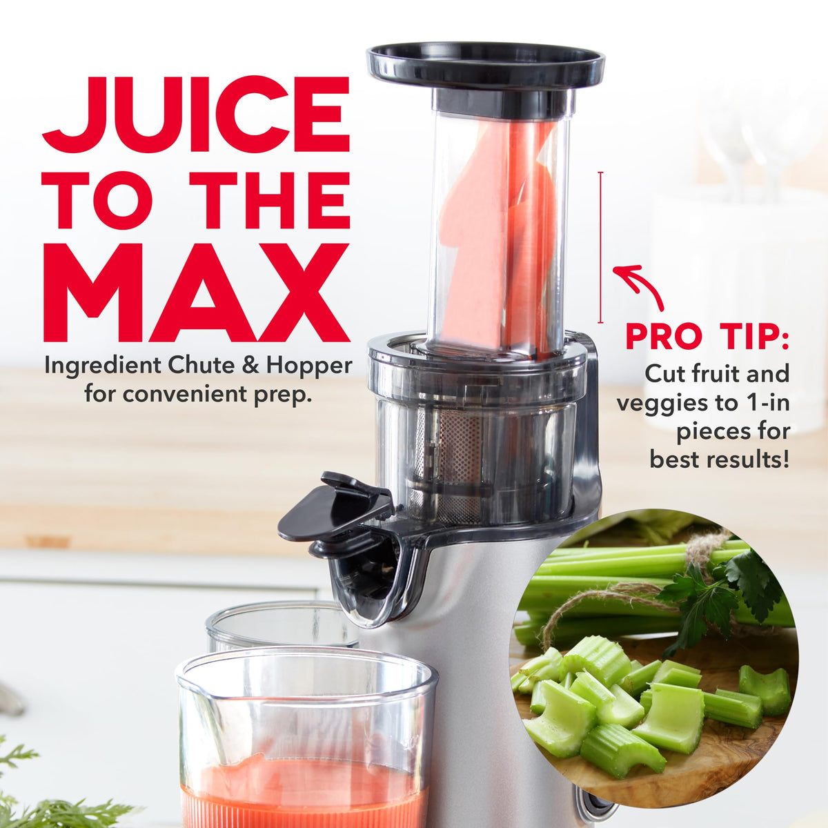 DASH juicer's powerful 130W motor handles almond and cashew milks.