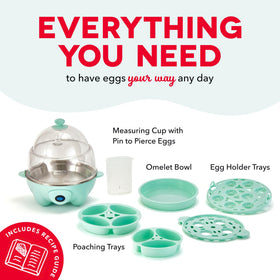 Precision thermal sensor inside the DASH Deluxe Egg Cooker