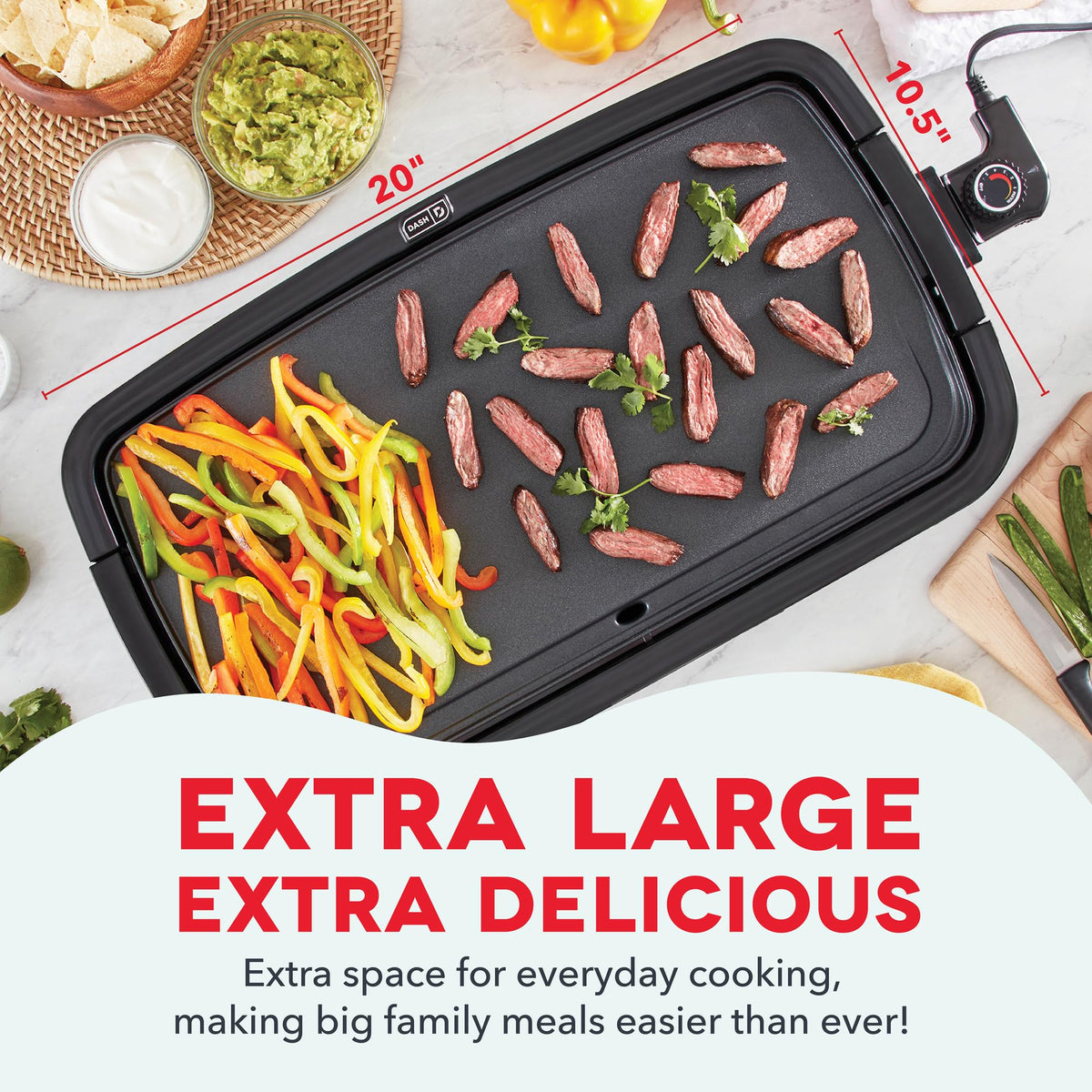 Dash Deluxe Everyday Griddle eggs – precise heat for perfect sunny-side up eggs.