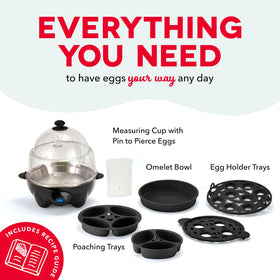 Measuring guide included for precise cooking with the Dash Deluxe