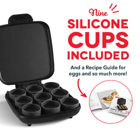 Dash Egg Bite Maker easy cleanup with non-stick silicone cups