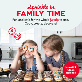 DASH Express Mini Donut Maker shows fast preheat for quick desserts.