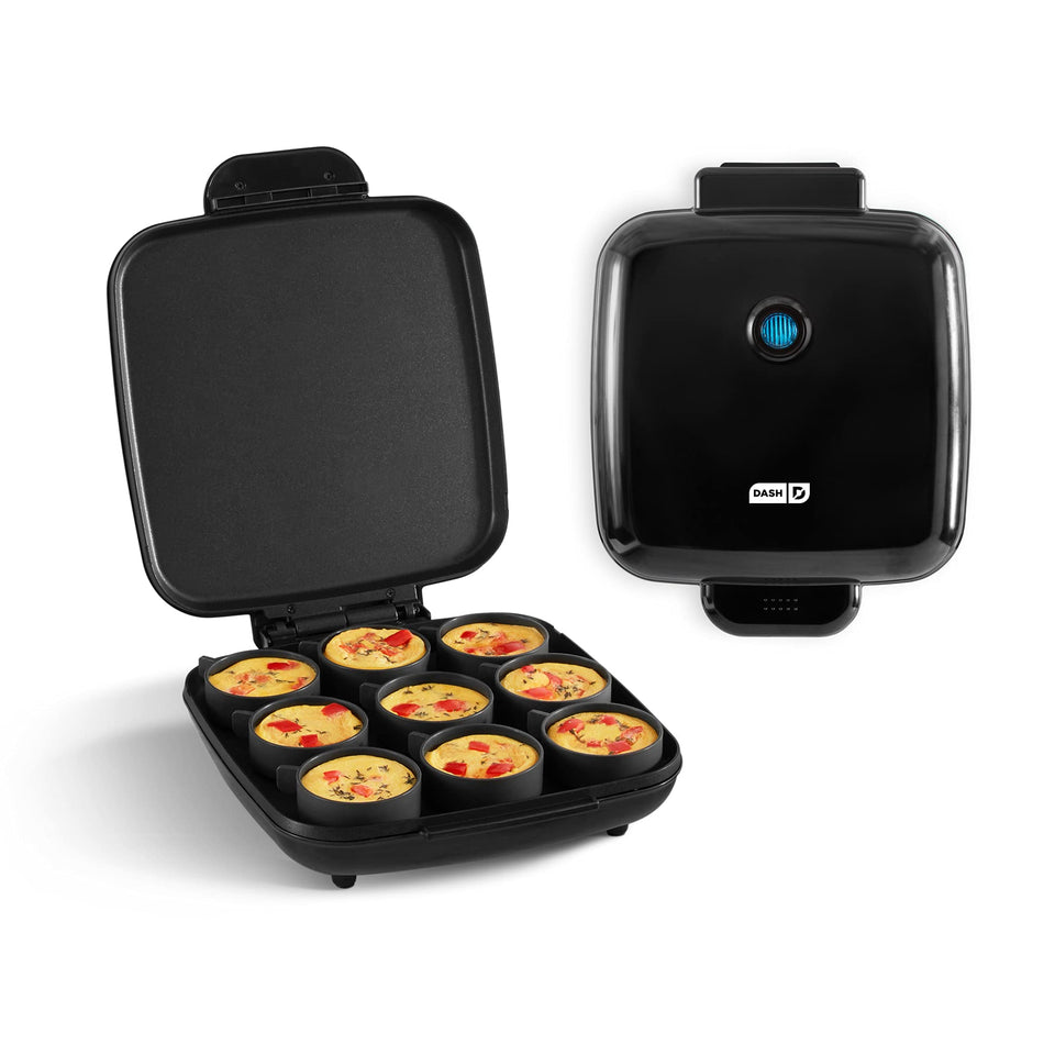 Dash Family Size Egg Bite Maker on counter showing large capacity for family meals