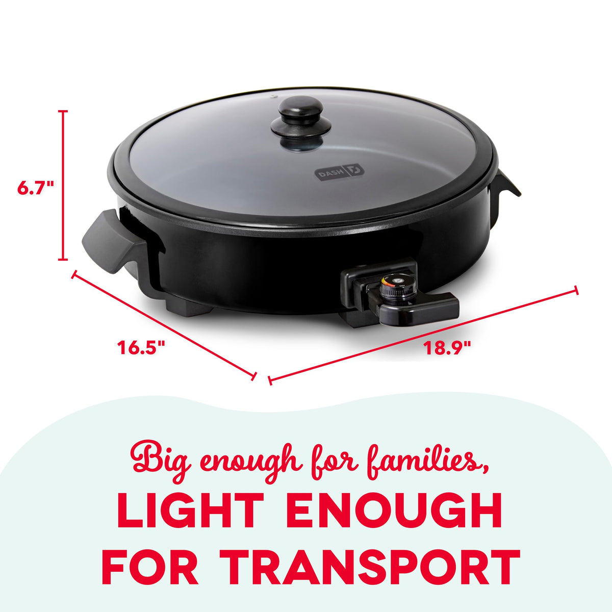 DASH design fits apartments, dorms, and RV kitchens without clutter.
