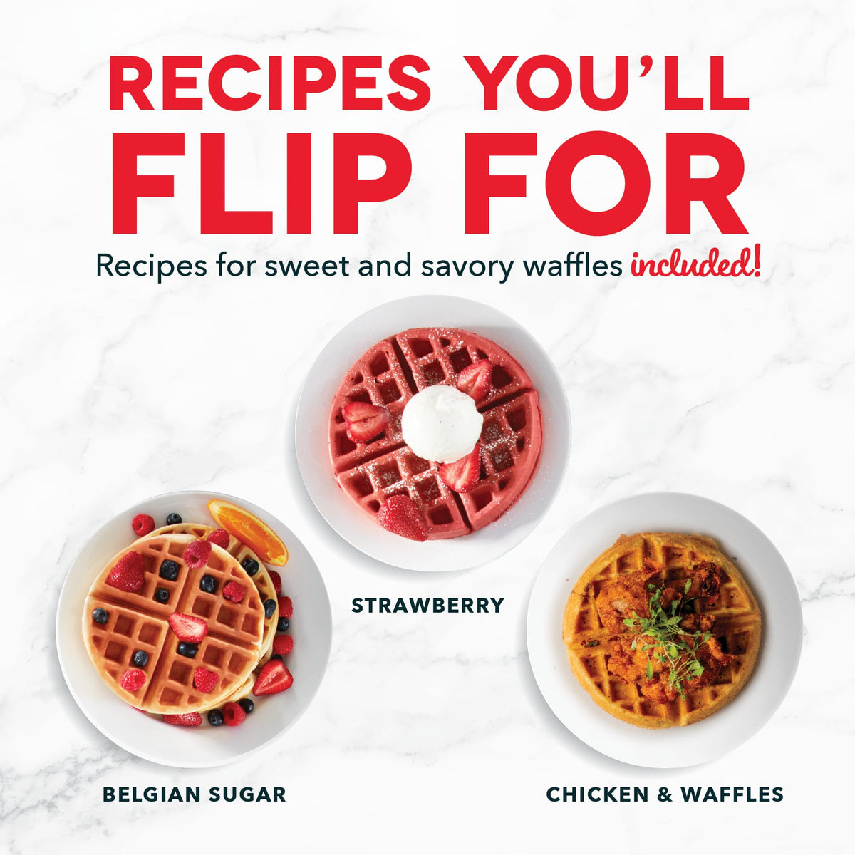 Dash Flip Belgian Waffle Maker stands upright for compact storage.
