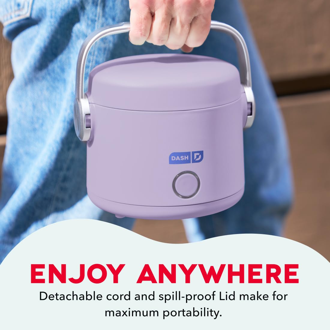 DASH Hot2Go lavender 20-ounce capacity ideal for personal meals
