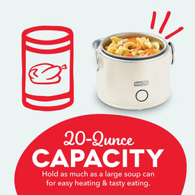Dash Hot2Go Cream in-dorm setup for convenient reheating anywhere