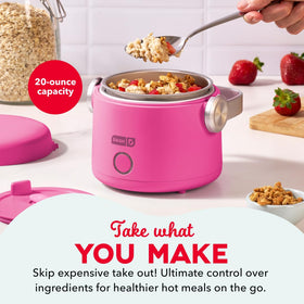 Dash Hot2Go locking lid keeps spills contained during commutes.