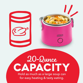 Dash Hot2Go recipe guide inspires quick heated lunches.