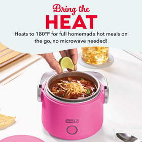Dash Hot2Go stainless insert delivers even heat for leftovers.