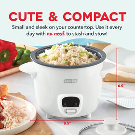 Close-up of the ceramic nonstick pot for easy cleanup and quick meal prep.