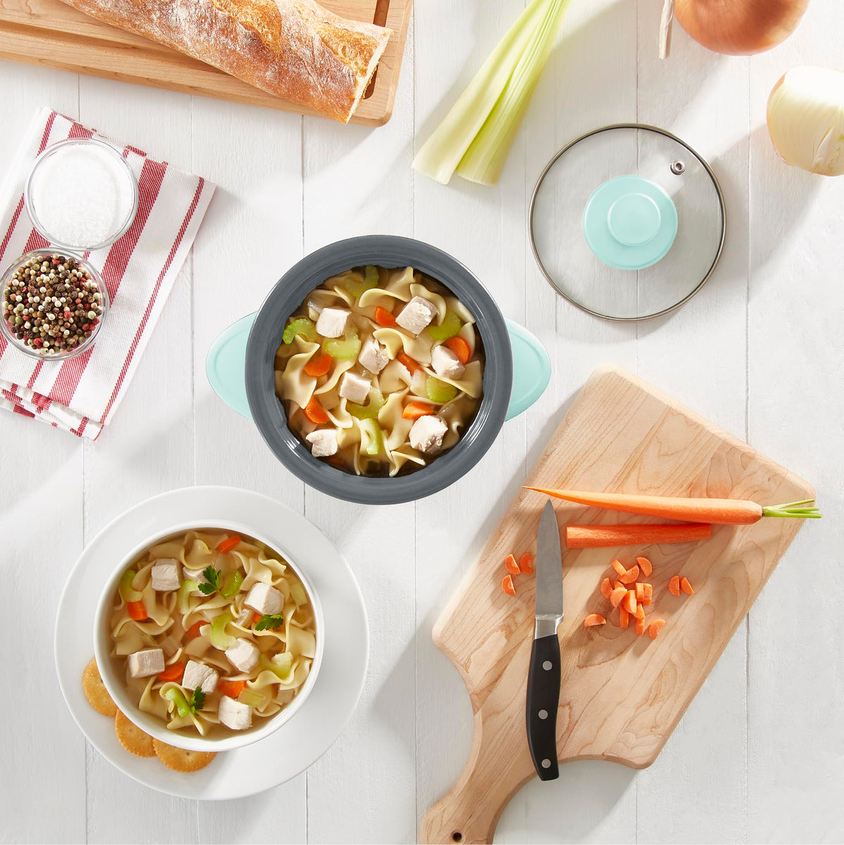 Dash Mini's compact design fits tight counters and small kitchens.