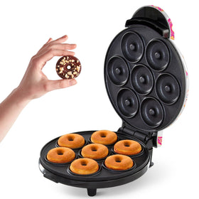 DASH Mini Donut Maker front view, compact kitchen companion.