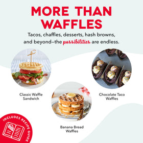 DASH Mini Waffle Maker stored in a drawer, space-saving design for tidy kitchens.