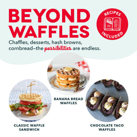 Dash Mini Waffle Maker family breakfast setup supports quick, shared mornings.