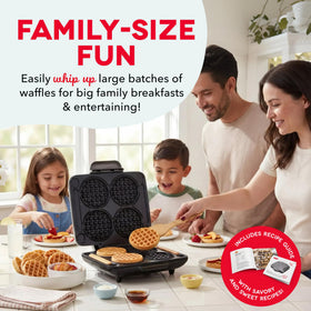 Dash Multi Mini Waffle Maker — indicator light signals when to pour and enjoy.