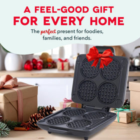 DASH Multi Mini Waffle Maker non-slip feet keep it steady